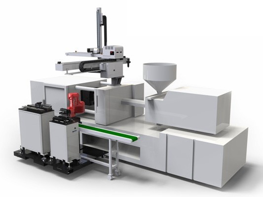 刀叉雙色注塑鑲嵌整體方案